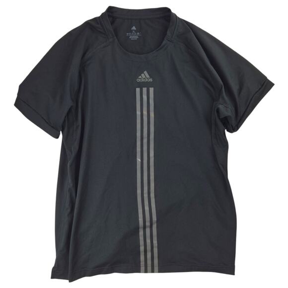 Adidas | Black, Three Stripe Workout Shirt| Size XL - Picture 1 of 3